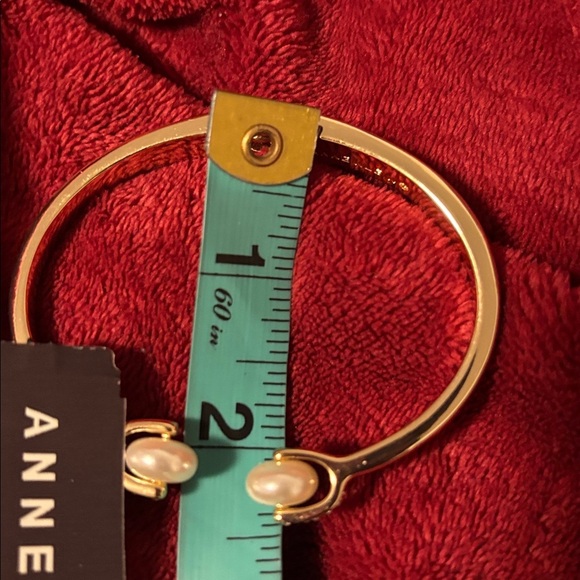 Anne Klein Gold Bracelet with Pearl Accents - Picture 7 of 8